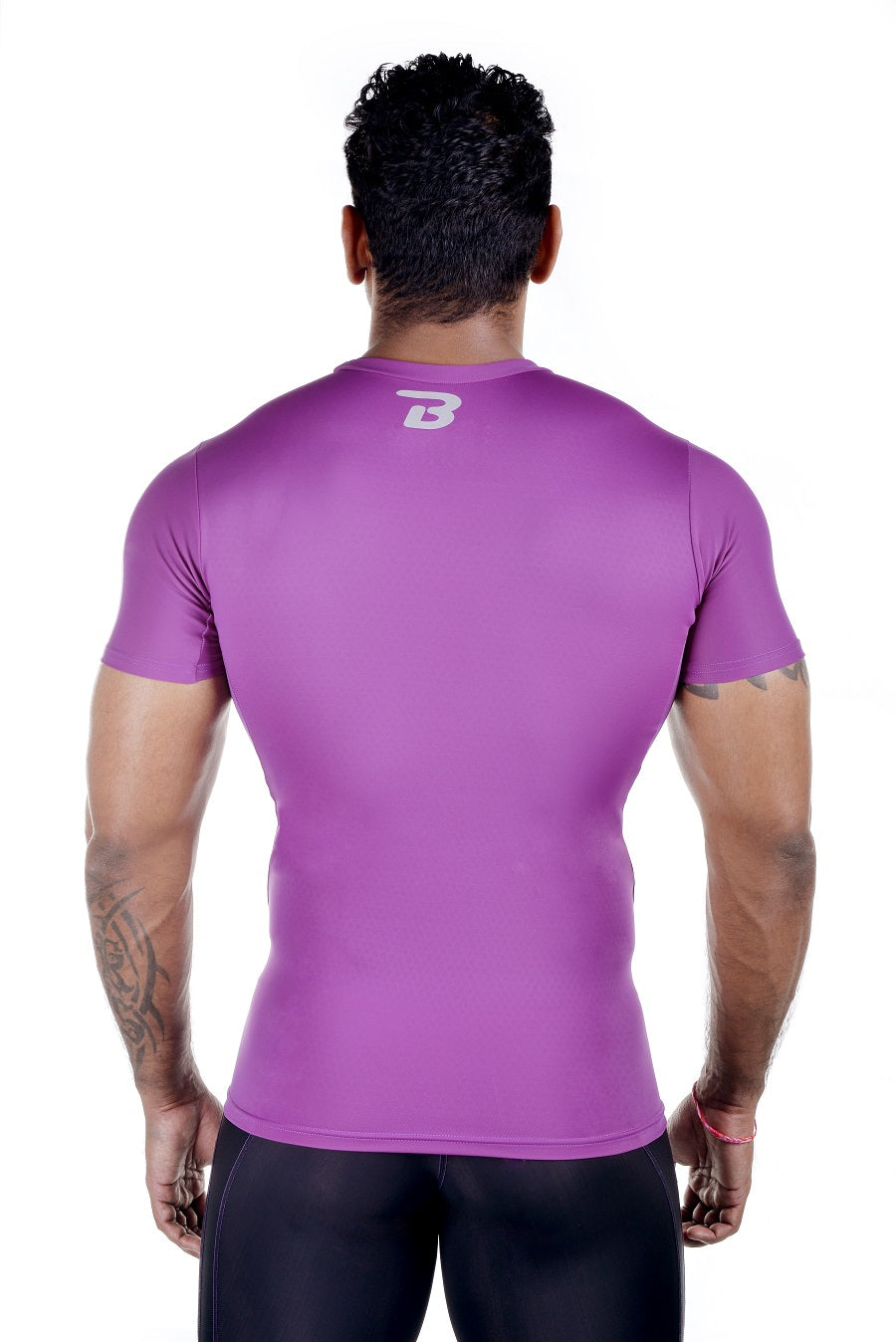 Breathe Fit Compression T, Short Sleeve - Purple