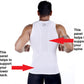 Breathe Fit Compression T, Sleeveless - White